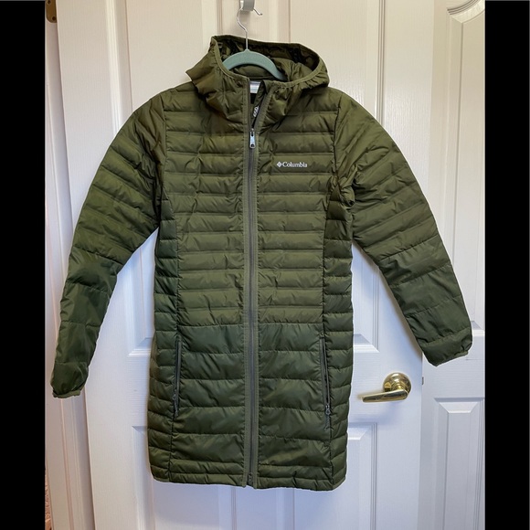 Columbia Jackets & Blazers - EUC- Columbia Coat-Womens Lake 22 down long hooded jacket